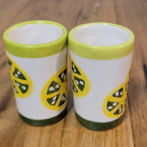 4 piece handpainted lime themed tequila set - Picture 7 of 11